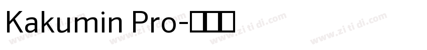 Kakumin Pro字体转换